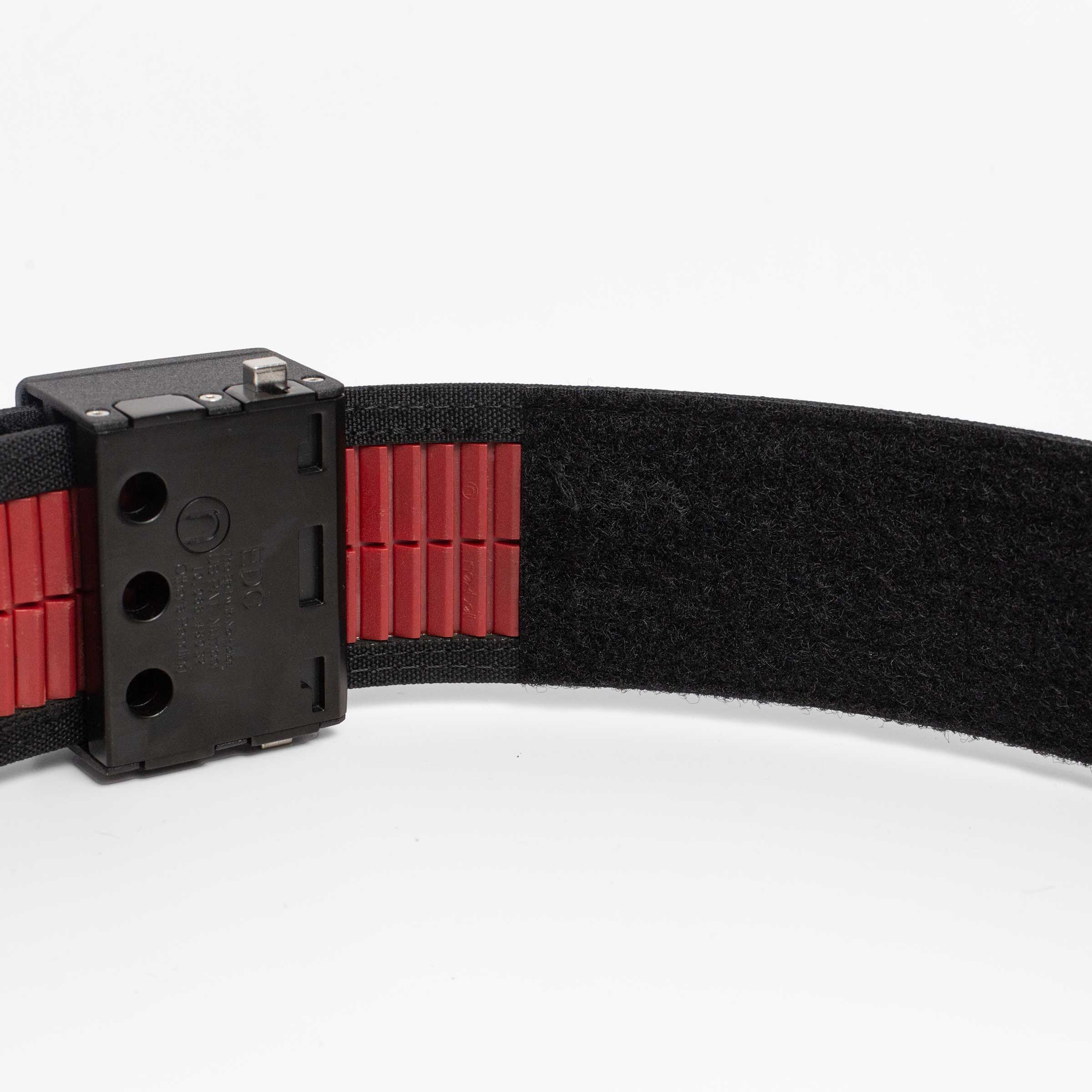 Black Leather Duty Ratchet Belt, Matte Black Buckle, 2.25" [57 mm] - Image 4